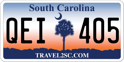 SC license plate QEI405