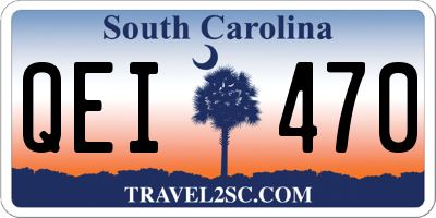 SC license plate QEI470