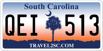 SC license plate QEI513