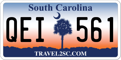SC license plate QEI561