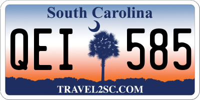 SC license plate QEI585