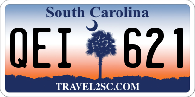 SC license plate QEI621