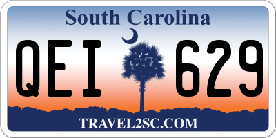 SC license plate QEI629