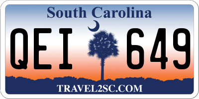 SC license plate QEI649