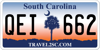 SC license plate QEI662
