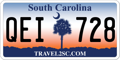 SC license plate QEI728