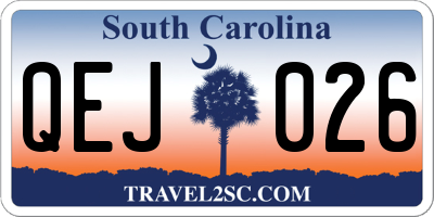 SC license plate QEJ026