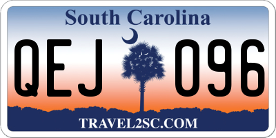 SC license plate QEJ096