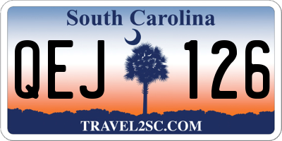 SC license plate QEJ126