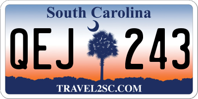 SC license plate QEJ243