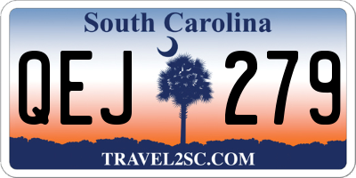 SC license plate QEJ279