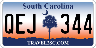 SC license plate QEJ344