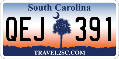 SC license plate QEJ391