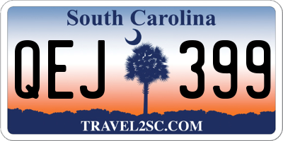 SC license plate QEJ399