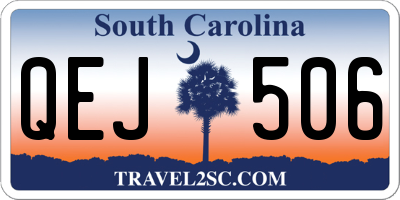 SC license plate QEJ506