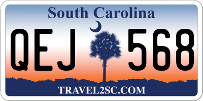 SC license plate QEJ568