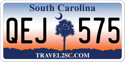 SC license plate QEJ575