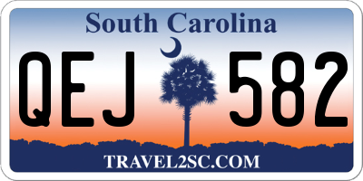 SC license plate QEJ582