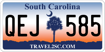 SC license plate QEJ585