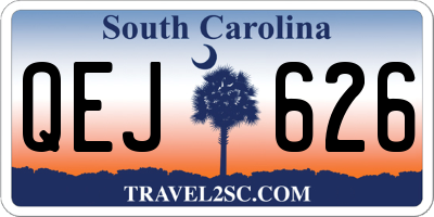 SC license plate QEJ626