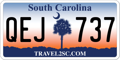 SC license plate QEJ737