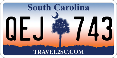SC license plate QEJ743