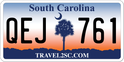 SC license plate QEJ761