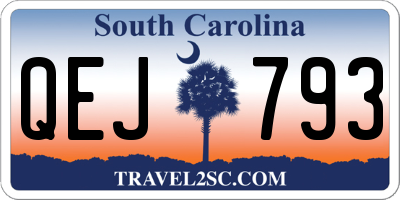 SC license plate QEJ793