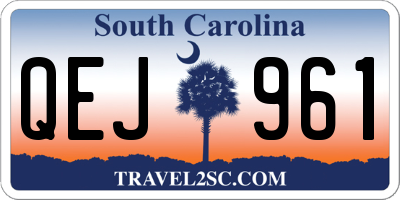 SC license plate QEJ961