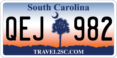 SC license plate QEJ982