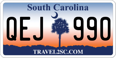 SC license plate QEJ990