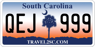 SC license plate QEJ999