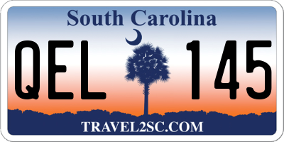 SC license plate QEL145