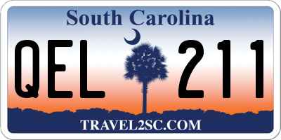 SC license plate QEL211