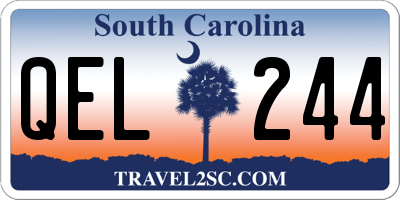 SC license plate QEL244
