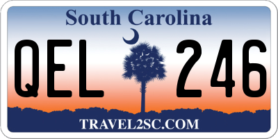 SC license plate QEL246