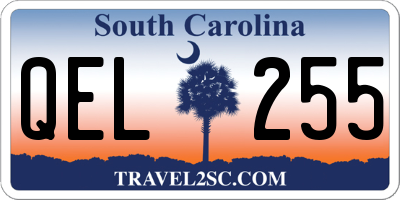 SC license plate QEL255