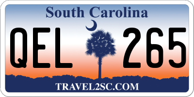 SC license plate QEL265