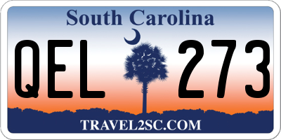 SC license plate QEL273