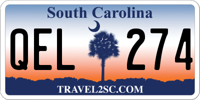 SC license plate QEL274