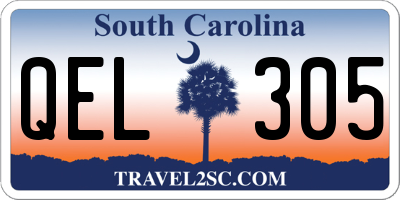 SC license plate QEL305