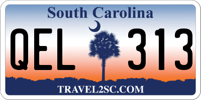 SC license plate QEL313