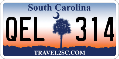 SC license plate QEL314