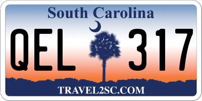 SC license plate QEL317