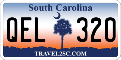 SC license plate QEL320