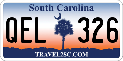 SC license plate QEL326