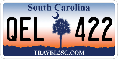 SC license plate QEL422