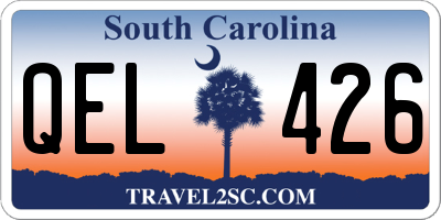 SC license plate QEL426