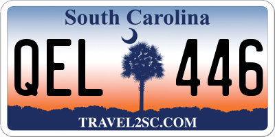 SC license plate QEL446