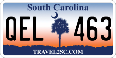 SC license plate QEL463